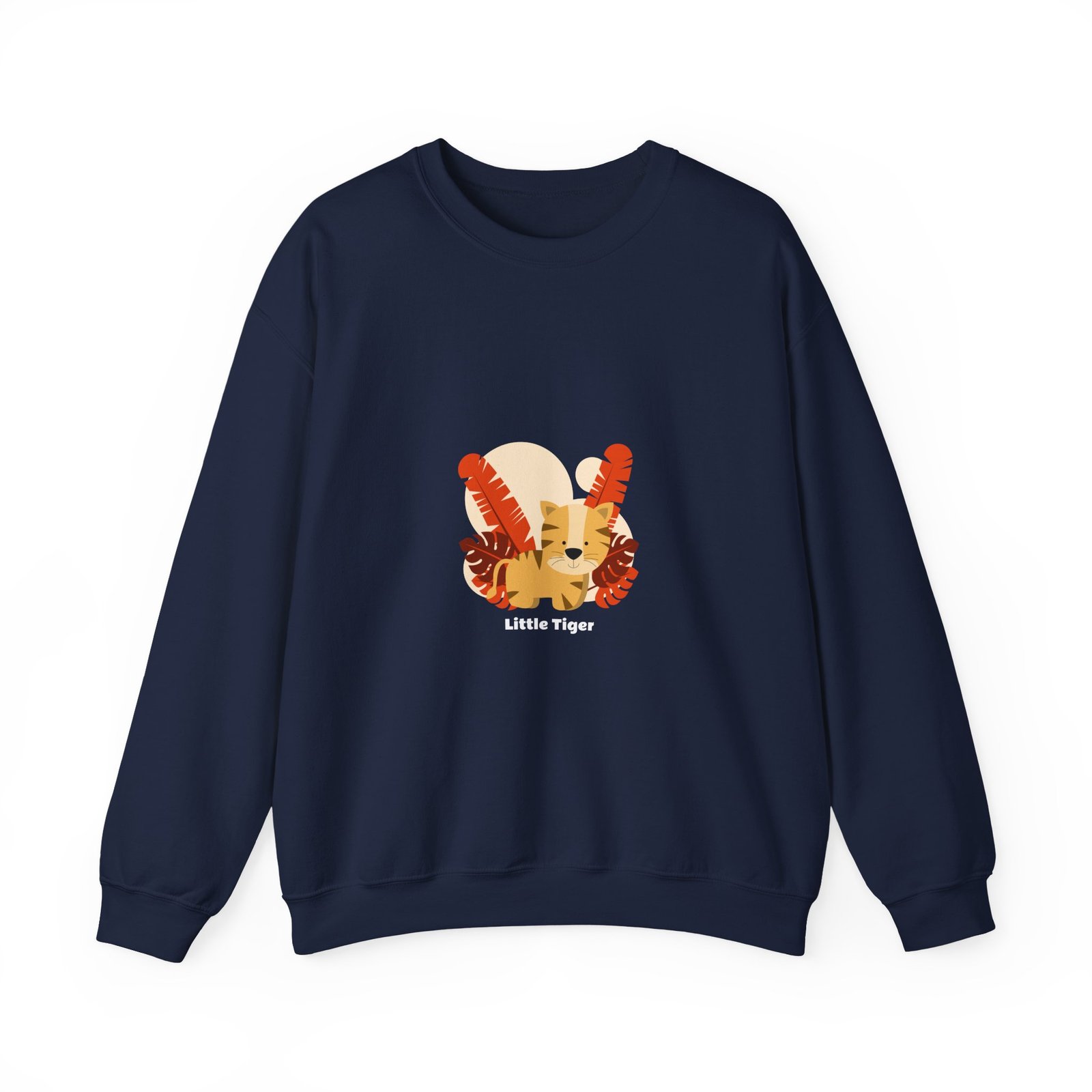 Adorable Little Tiger Cub Illustration with Playful Expression - Sweatshirt - Image 9