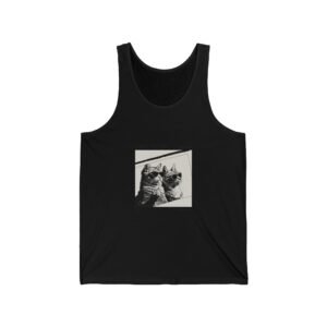 Sonic Kitten Duo Featuring Speedy Blue Cats in Action - Tank Top