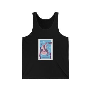 Dreamy Underwater Cat Surrounded by Bubbles and Marine Life - Tank Top