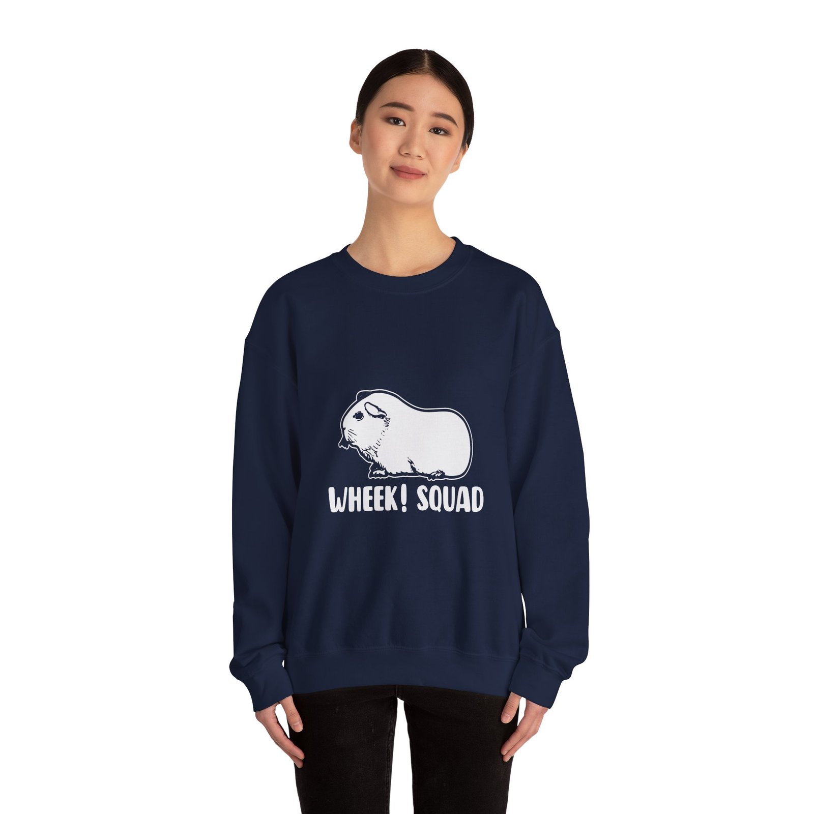 Wheek Squad Cute Funny Guinea Pig Cartoon Design - Sweatshirt - Image 12