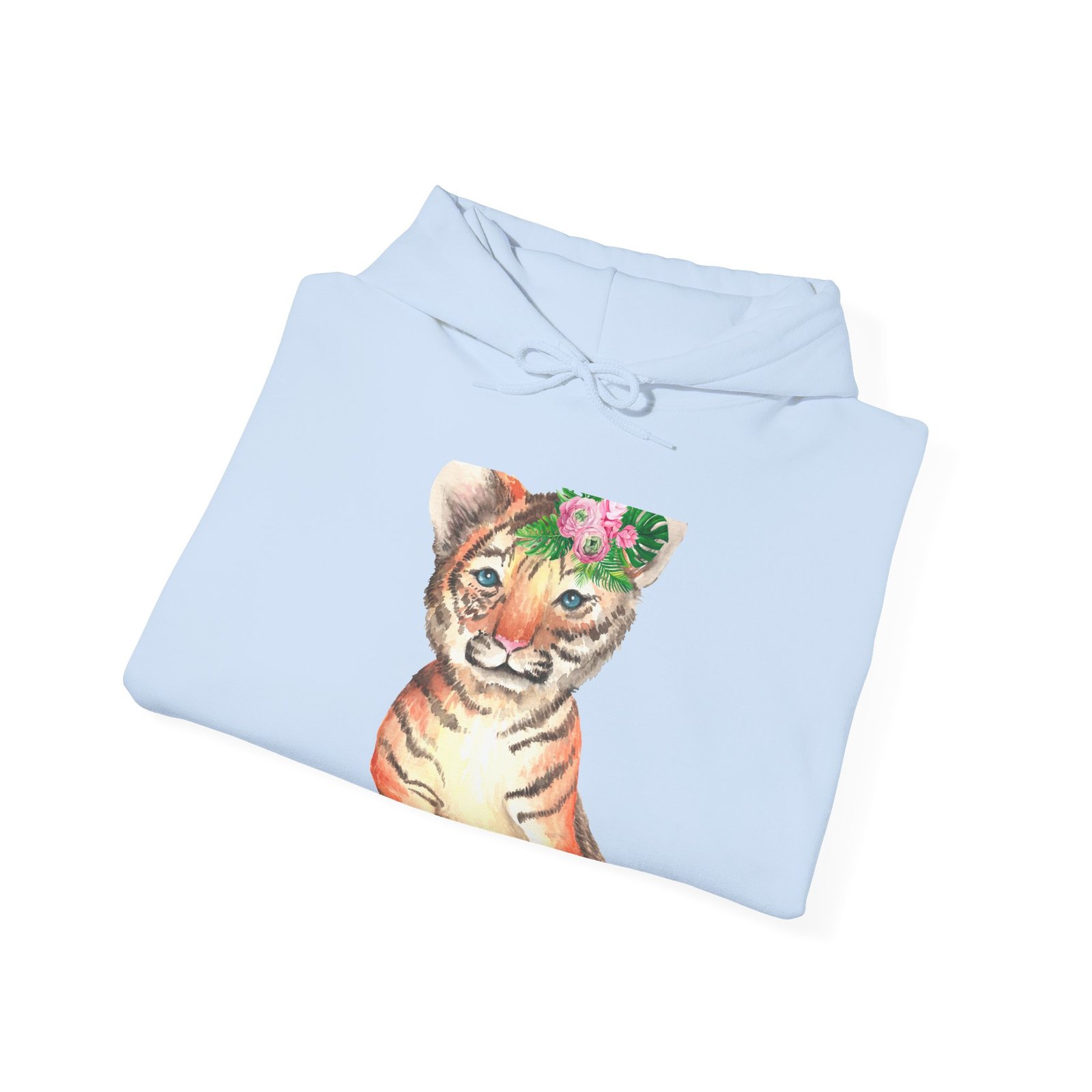 Cute Baby Tiger Illustration with Playful Expression - Hoodie - Image 12