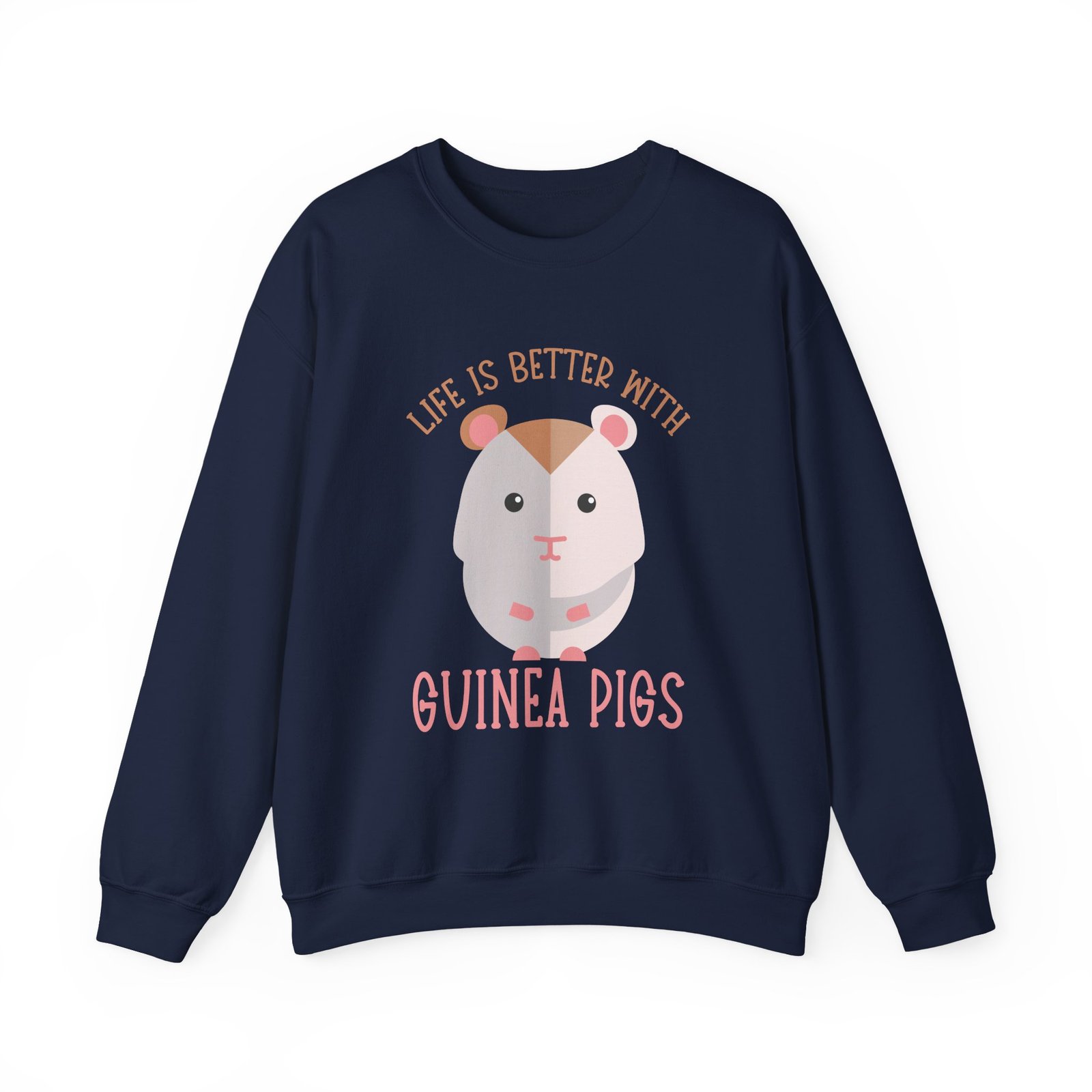 Adorable Guinea Pigs Cartoon Illustration in Vibrant Colors - Sweatshirt - Image 9
