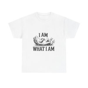 I Am What I Am Bold Black Frog Graphic - T-shirt