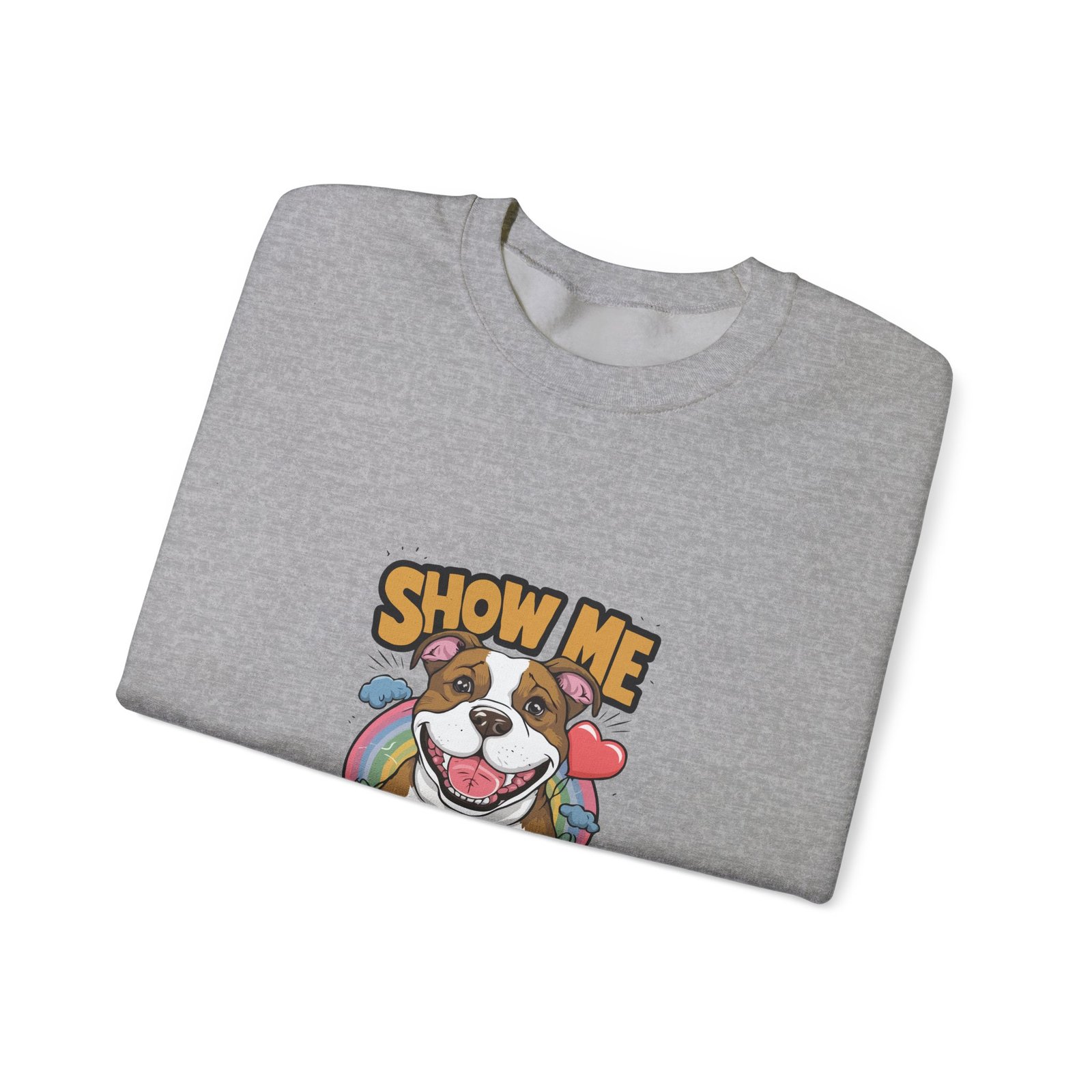 Show Me Your Pitties Bold Pitbull Graphic Design - Sweatshirt - Image 11