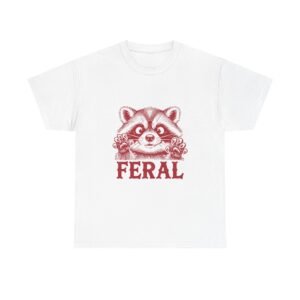 Feral Red Raccoon Bold Wildlife Illustration - T-shirt