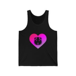 Adorable Guinea Pig with Heart Illustration - Tank Top