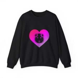 Adorable Guinea Pig with Heart Illustration - Sweatshirt