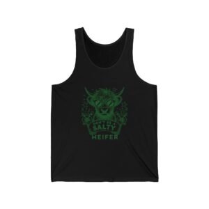 Don’t Be Salty Heifer Green Cow Wearing Cool Sunglasses Design - Tank Top