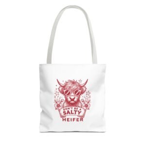 Don’t Be Salty Red Heifer Cow Wearing Cool Sunglasses - Tote Bag