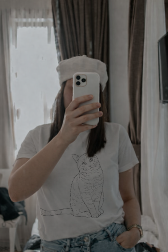 Custom Pet Portrait Shirt - From Your Photo - Personalized Art photo review