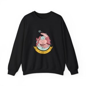 Cheerful Happy Axolotl Cartoon Illustration - Sweatshirt