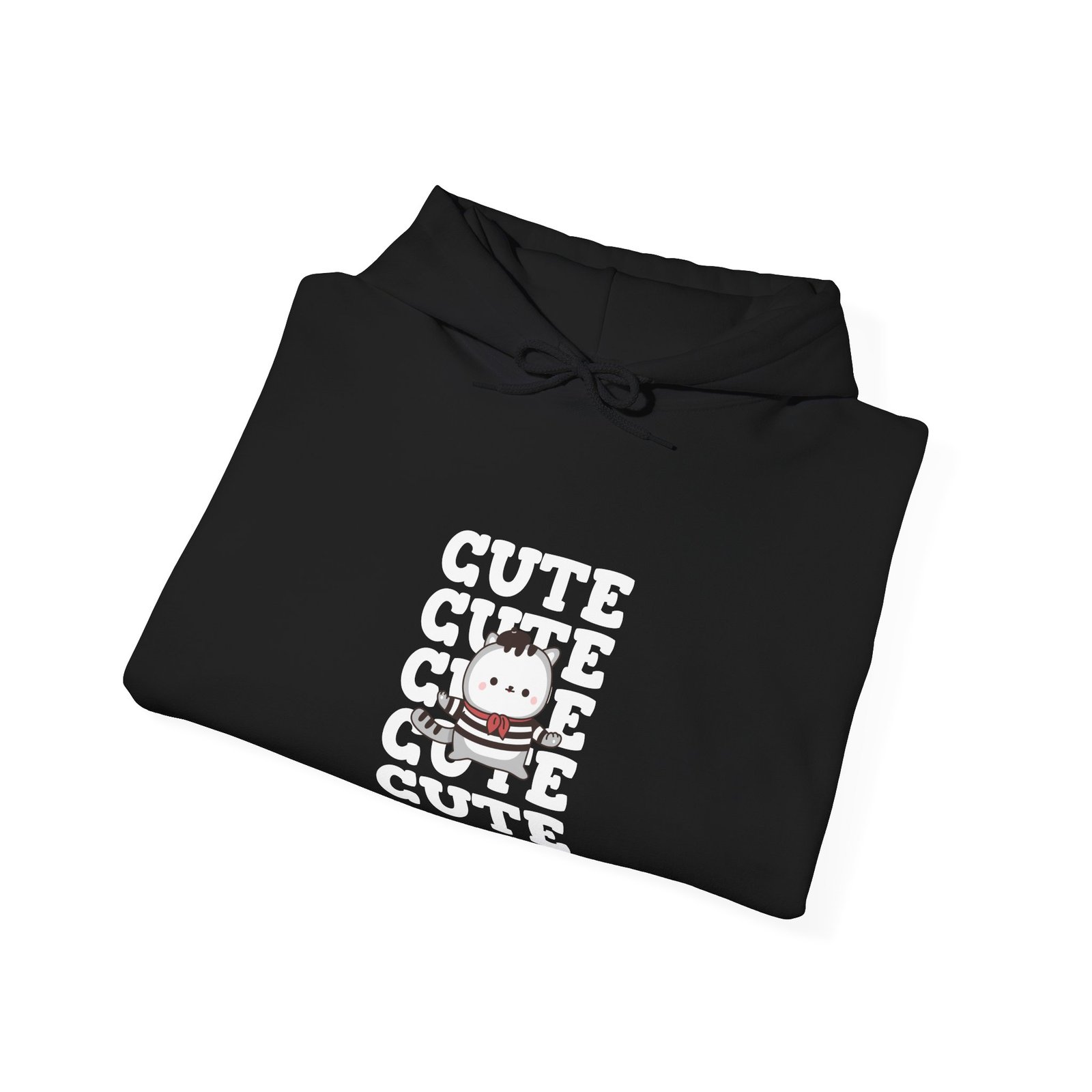 Adorable Repeating Cute Cat Illustration Pattern - Hoodie - Image 4