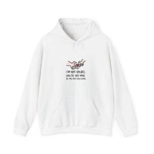 Edgy Anti Valentine Design with Bold Hands and Rebellious Text - Hoodie