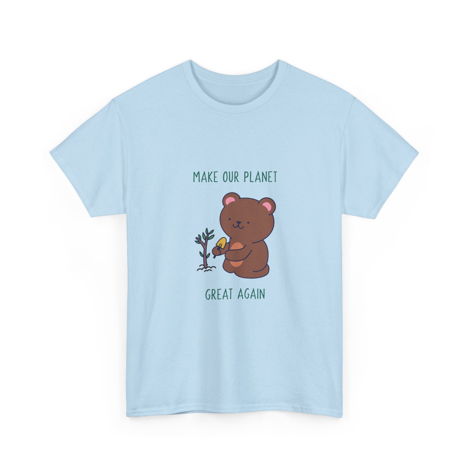 Make Our Planet Great Again Caring Bear Environmental Design - T-shirt - Image 11