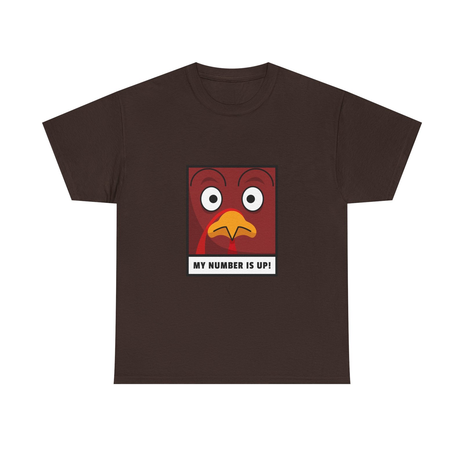 Colorful Chicken Number Up Illustration with Bold Typography - T-shirt