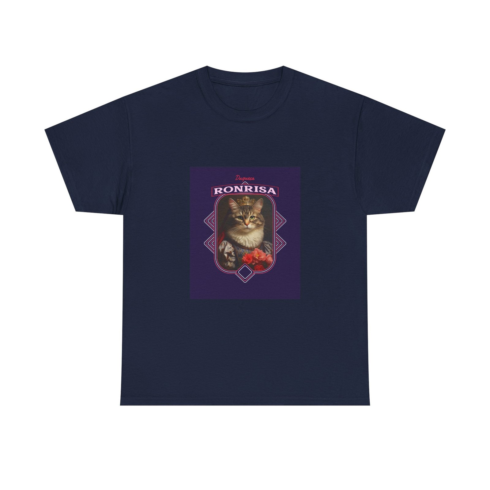 Elegant Ronrisa Cat Artistic Illustration with Graceful Lines - T-shirt - Image 9