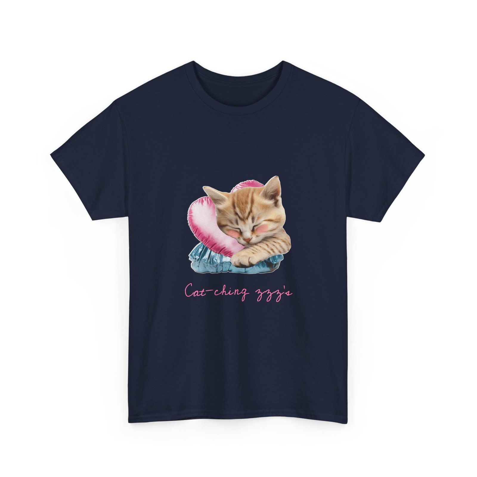 Sleeping Ginger Cat Cozy and Adorable Illustration - T-shirt - Image 11