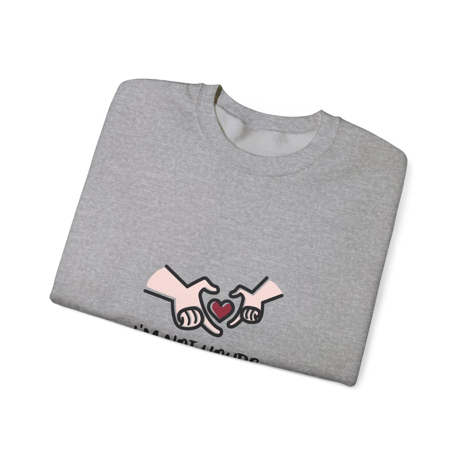 Edgy Anti Valentine Design with Bold Hands and Rebellious Text - Sweatshirt - Image 11