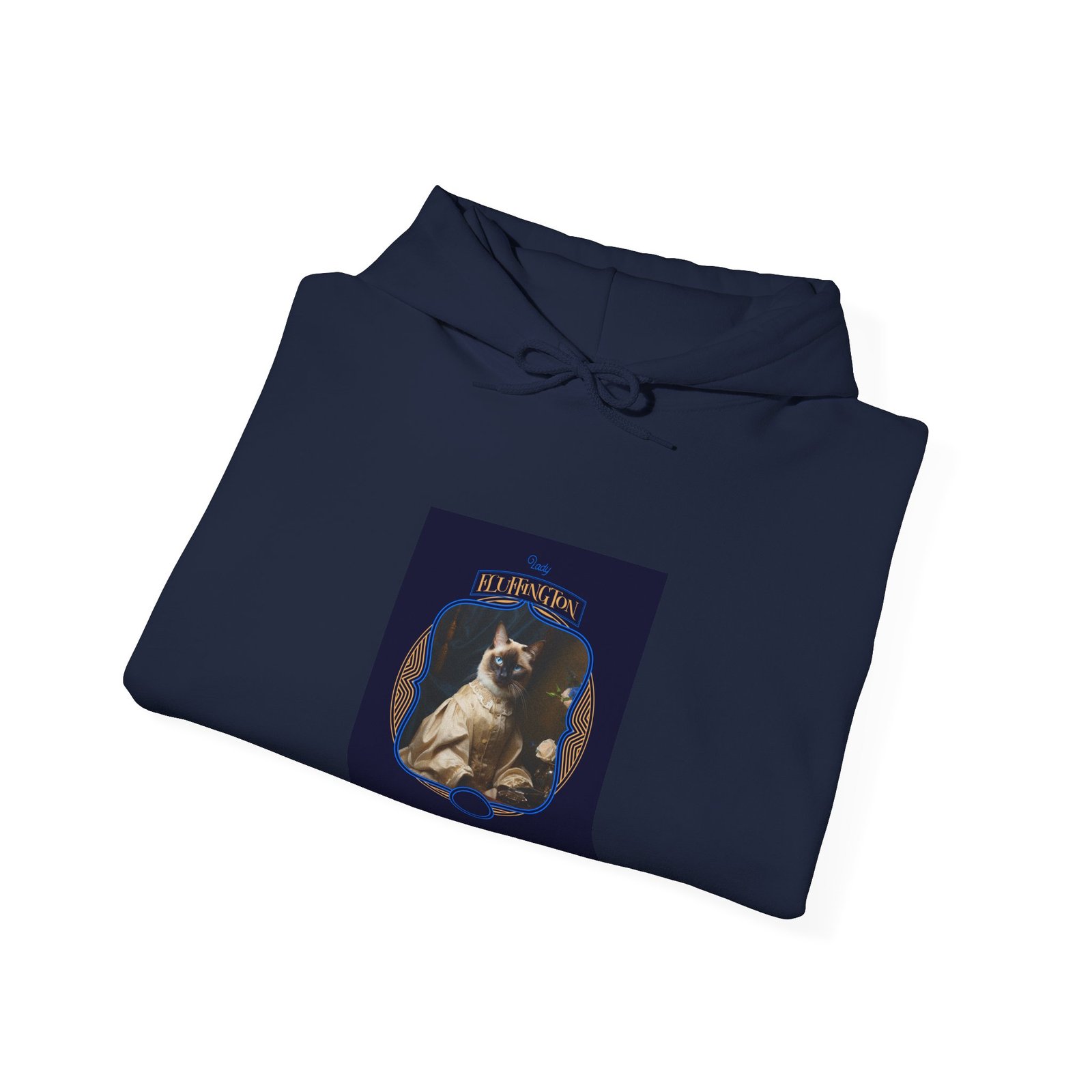 Lady Fluffington Cat Whimsical Cartoon Character - Hoodie - Image 12