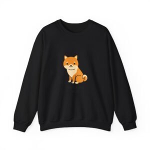 Adorable Shiba Inu Mom Illustration with Playful Expression - Sweatshirt