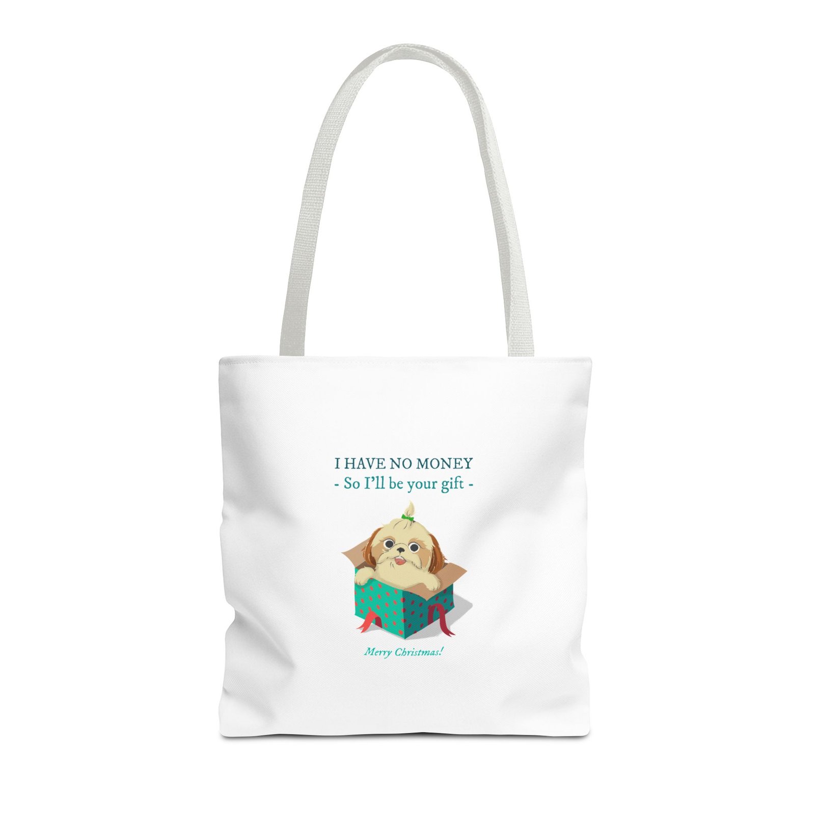 Funny No Money Gift Dog Cartoon Illustration - Tote Bag - Image 5