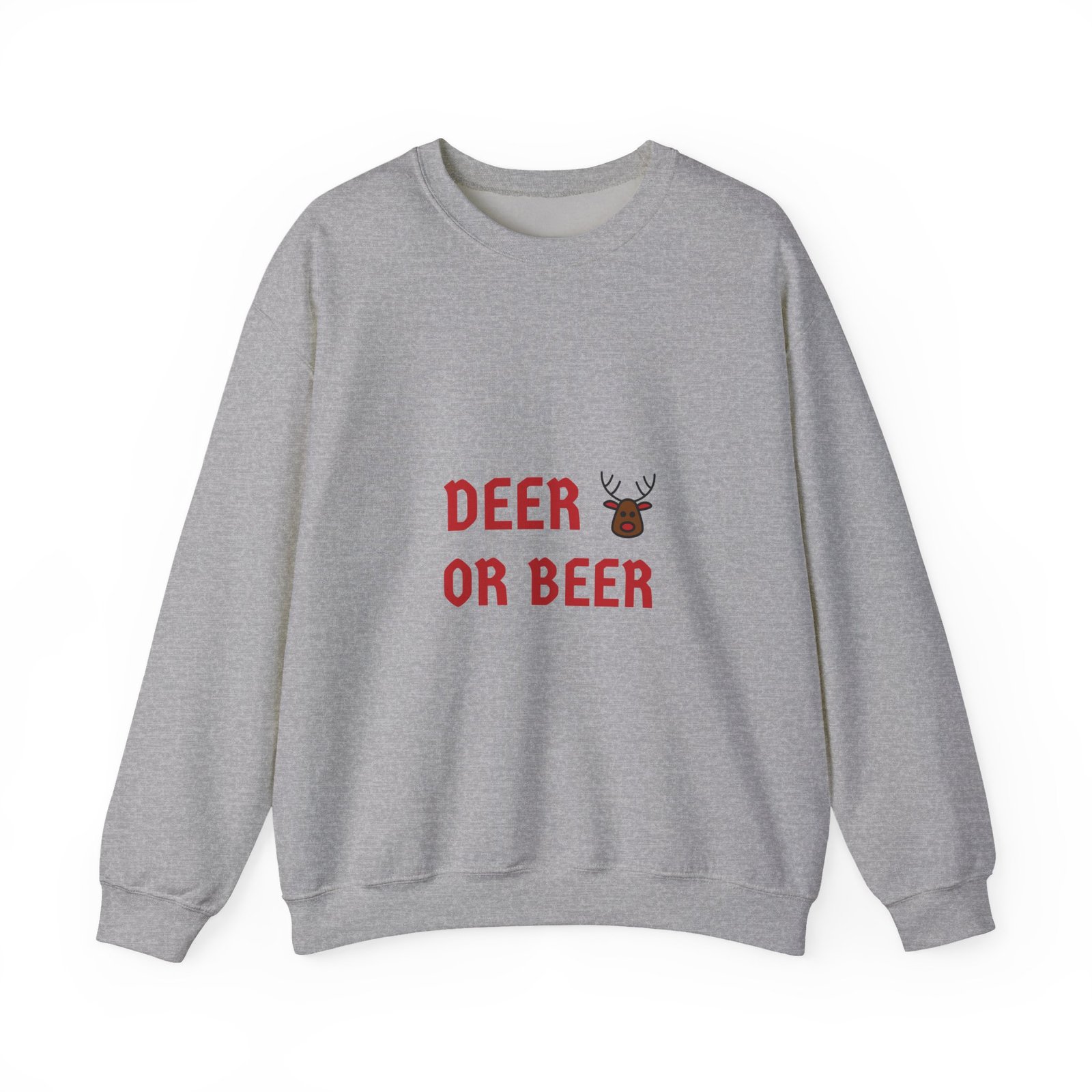Humorous Deer or Beer Pun with Deer Illustration - Sweatshirt - Image 9