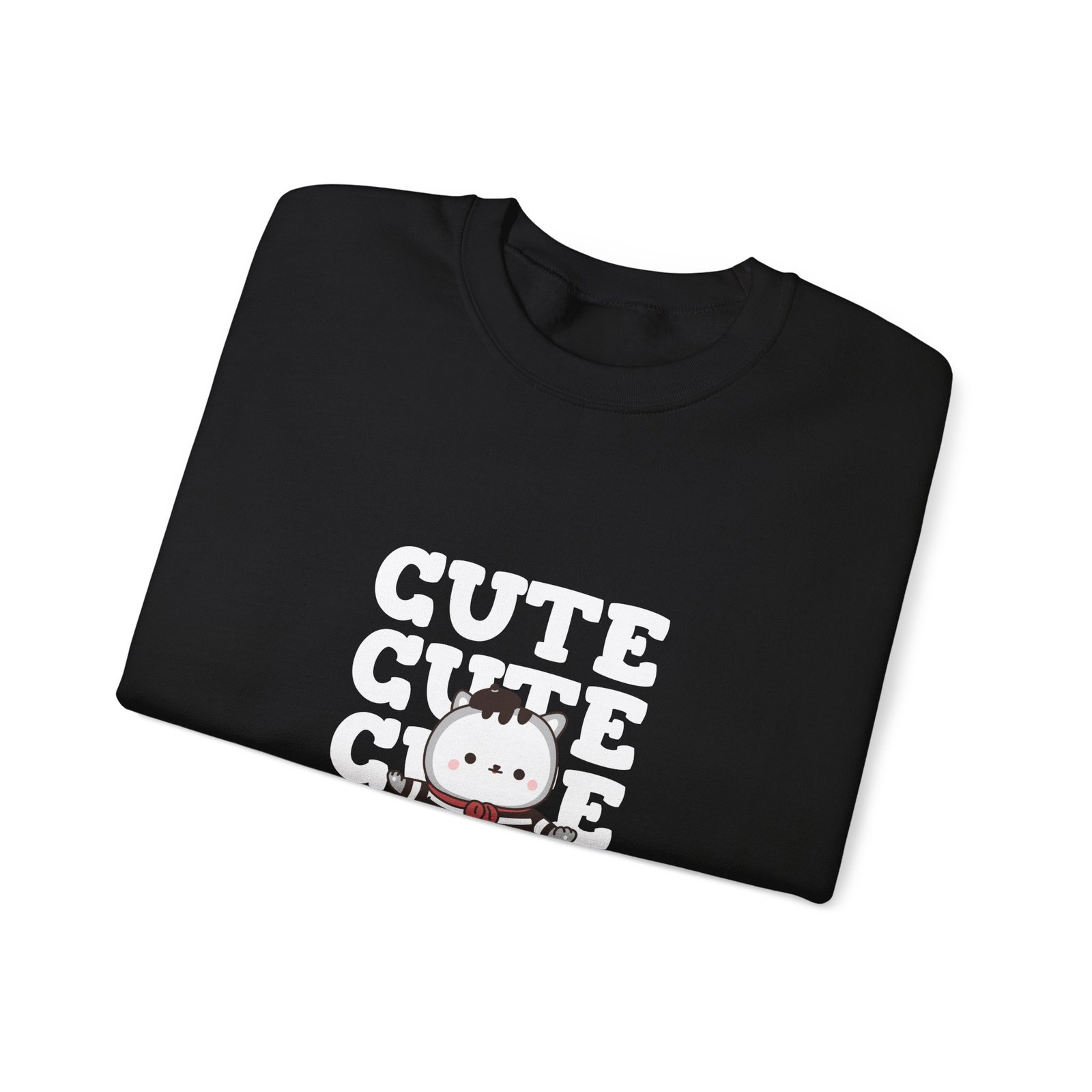 Adorable Repeating Cute Cat Illustration Pattern - Sweatshirt - Image 3