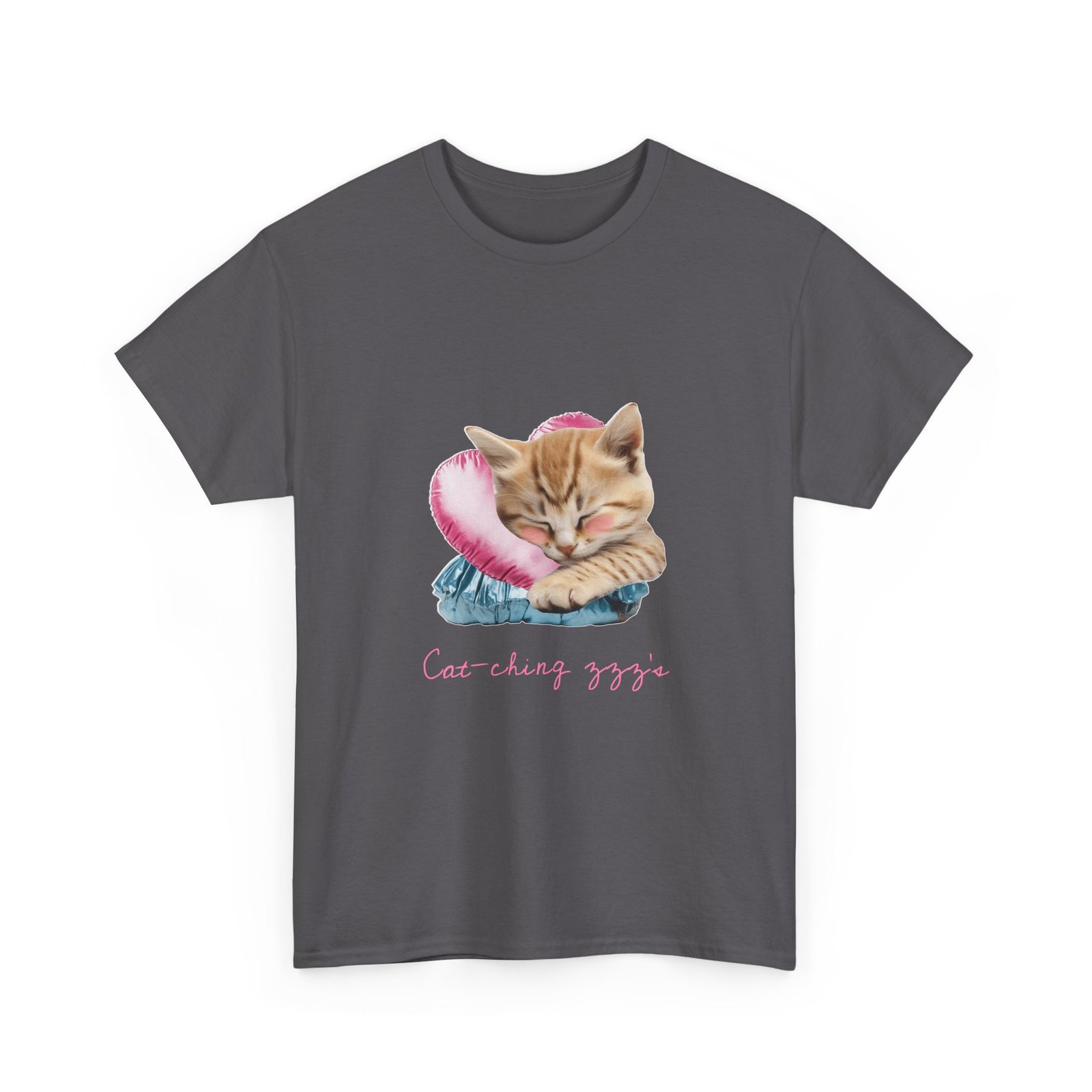 Sleeping Ginger Cat Cozy and Adorable Illustration - T-shirt - Image 7