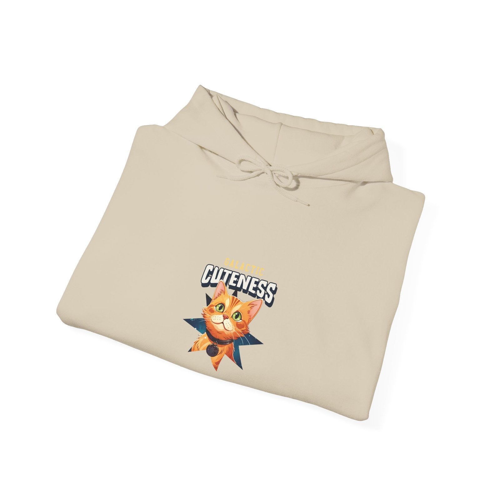Galactic Cuteness Space Cat Floating in Colorful Cosmos - Hoodie - Image 8