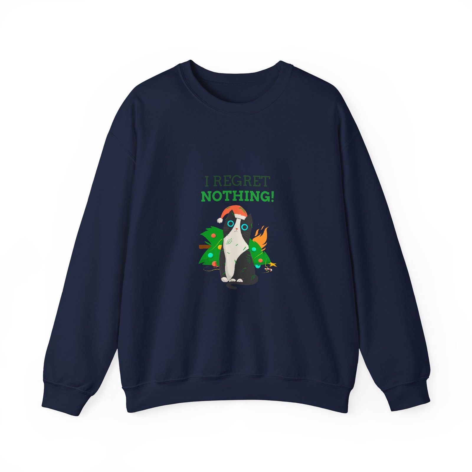 No Regrets Dog Design with Bold Statement and Playful Style - Sweatshirt - Image 9