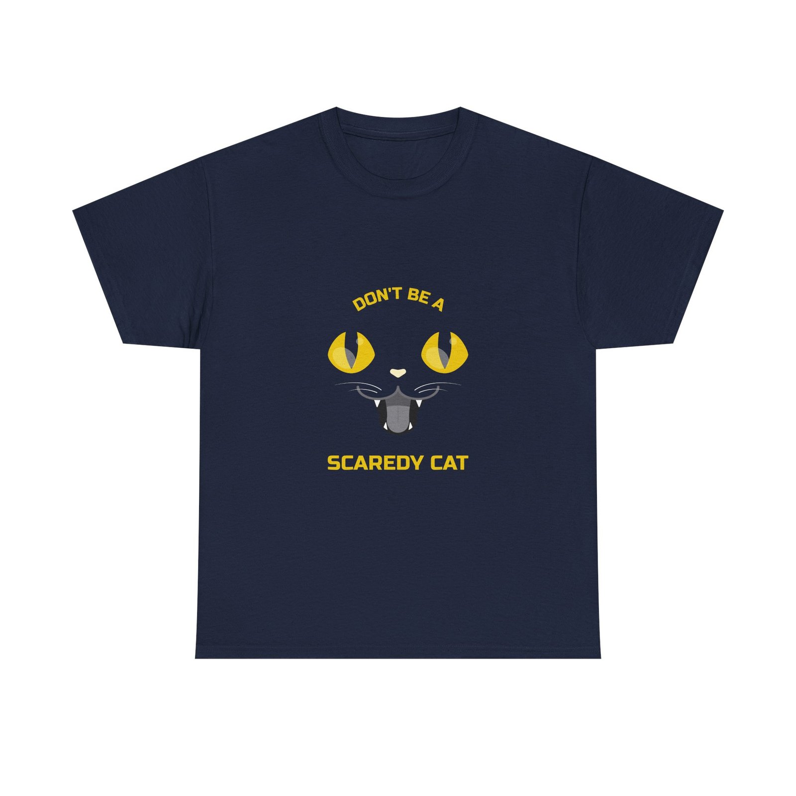 Cute Don’t Be a Scaredy Cat Playful Cat Teasing Design - T-shirt - Image 9