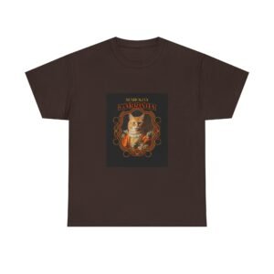 Garrinha Cat Regal Pose with Elegant Crown Illustration - T-shirt
