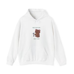 Make Our Planet Great Again Caring Bear Environmental Design - Hoodie