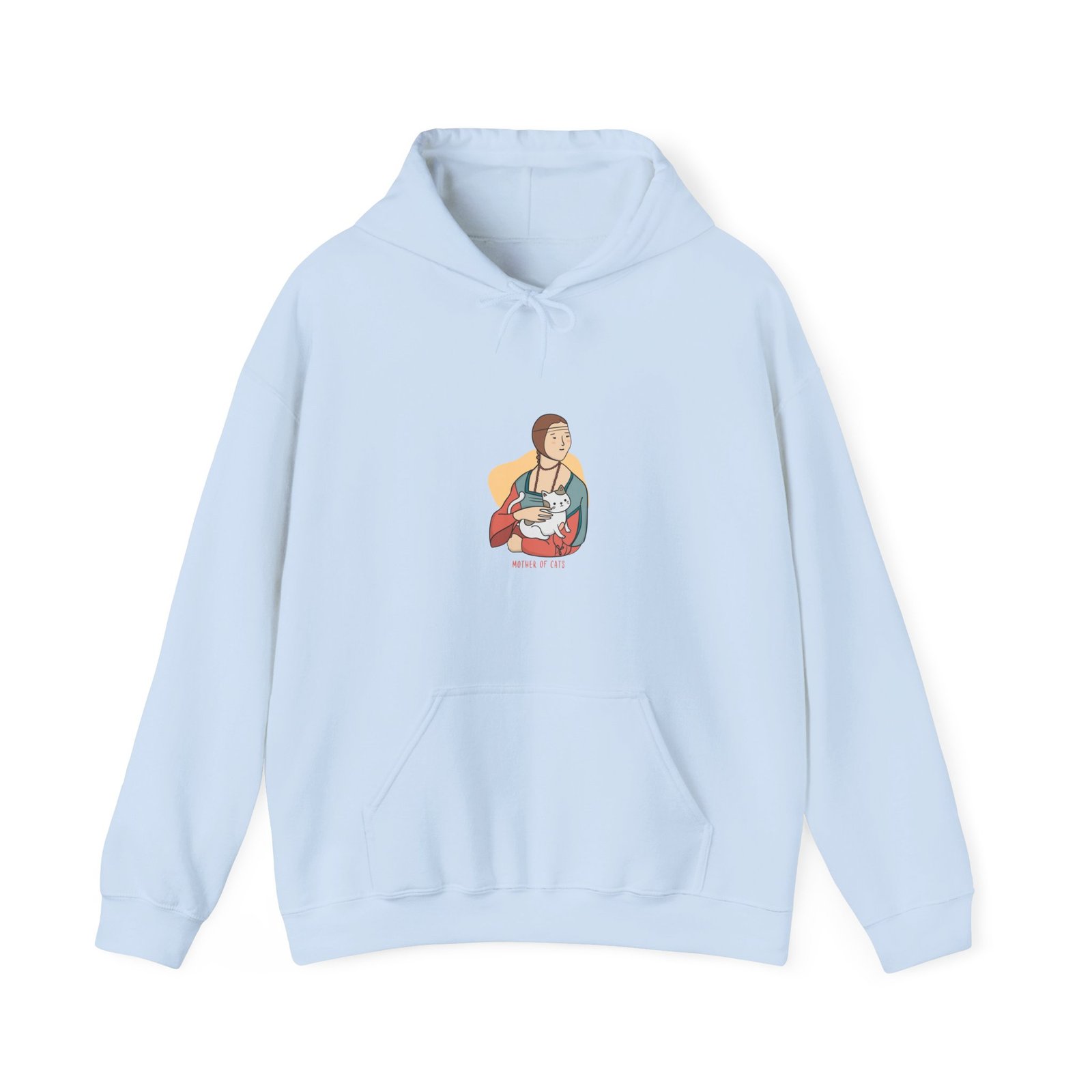 Mother Of Cats Creative Graphic Design Featuring Cat Silhouettes - Hoodie - Image 9