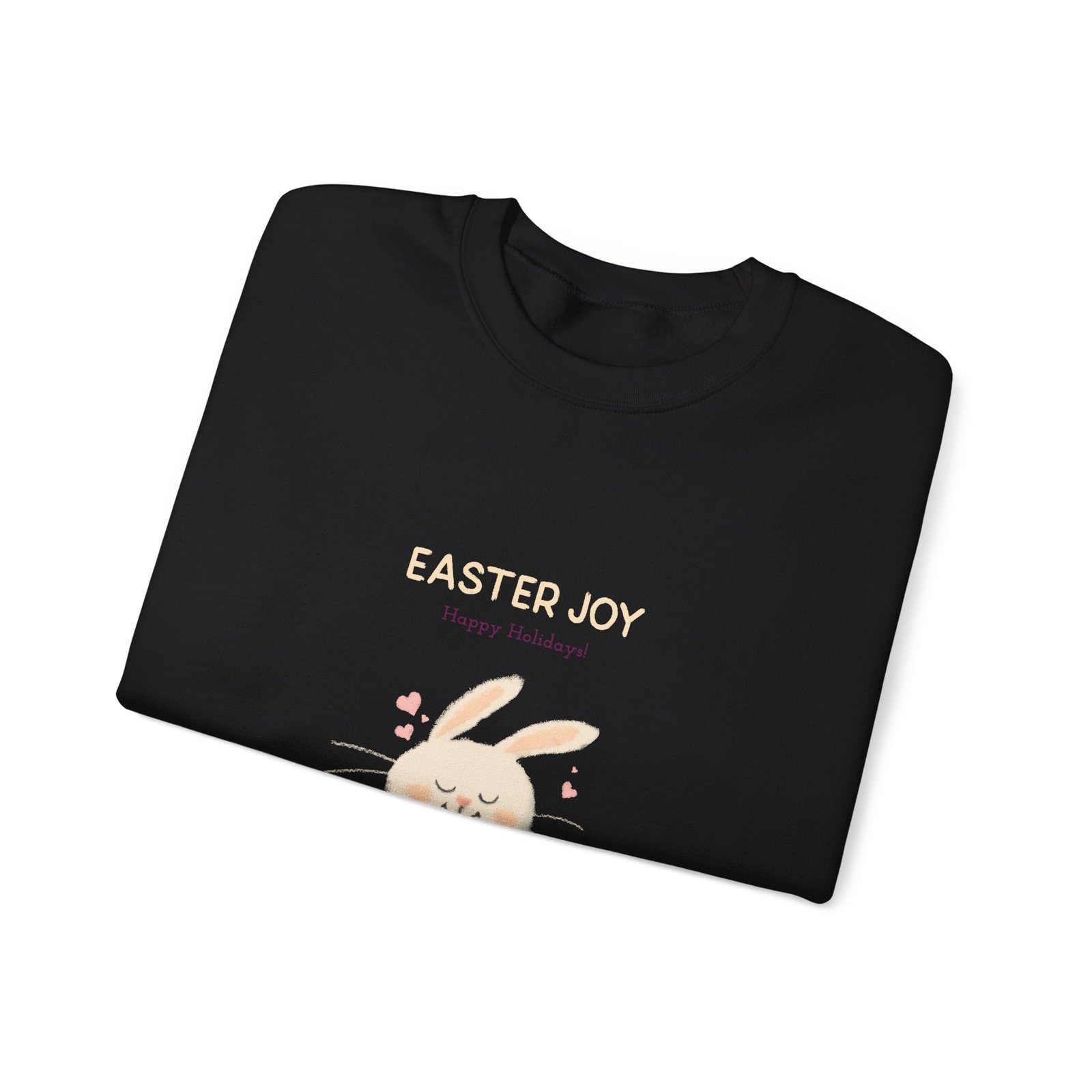 Easter Joy Happy Bunny Cartoon Illustration - Sweatshirt - Image 3