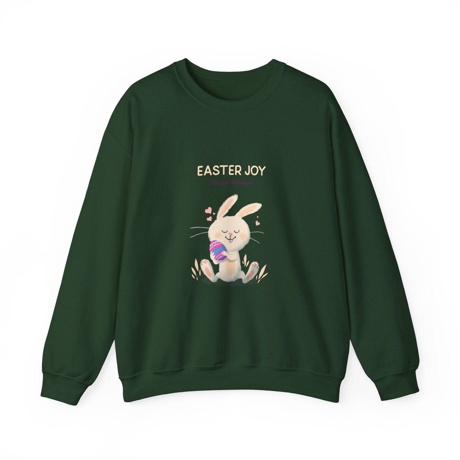 Easter Joy Happy Bunny Cartoon Illustration - Sweatshirt - Image 5