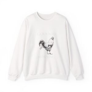 Vibrant Good Morning Rooster Classic Illustration - Sweatshirt