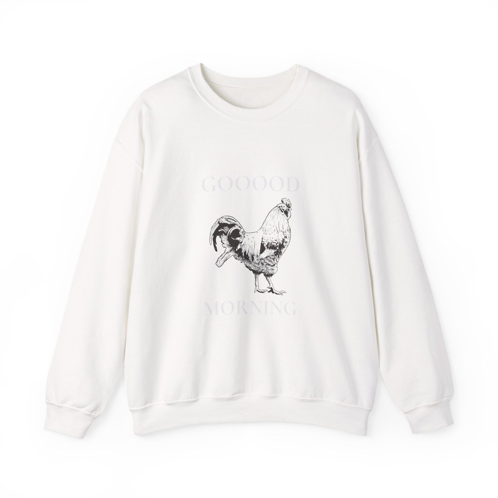 Vibrant Good Morning Rooster Classic Illustration - Sweatshirt