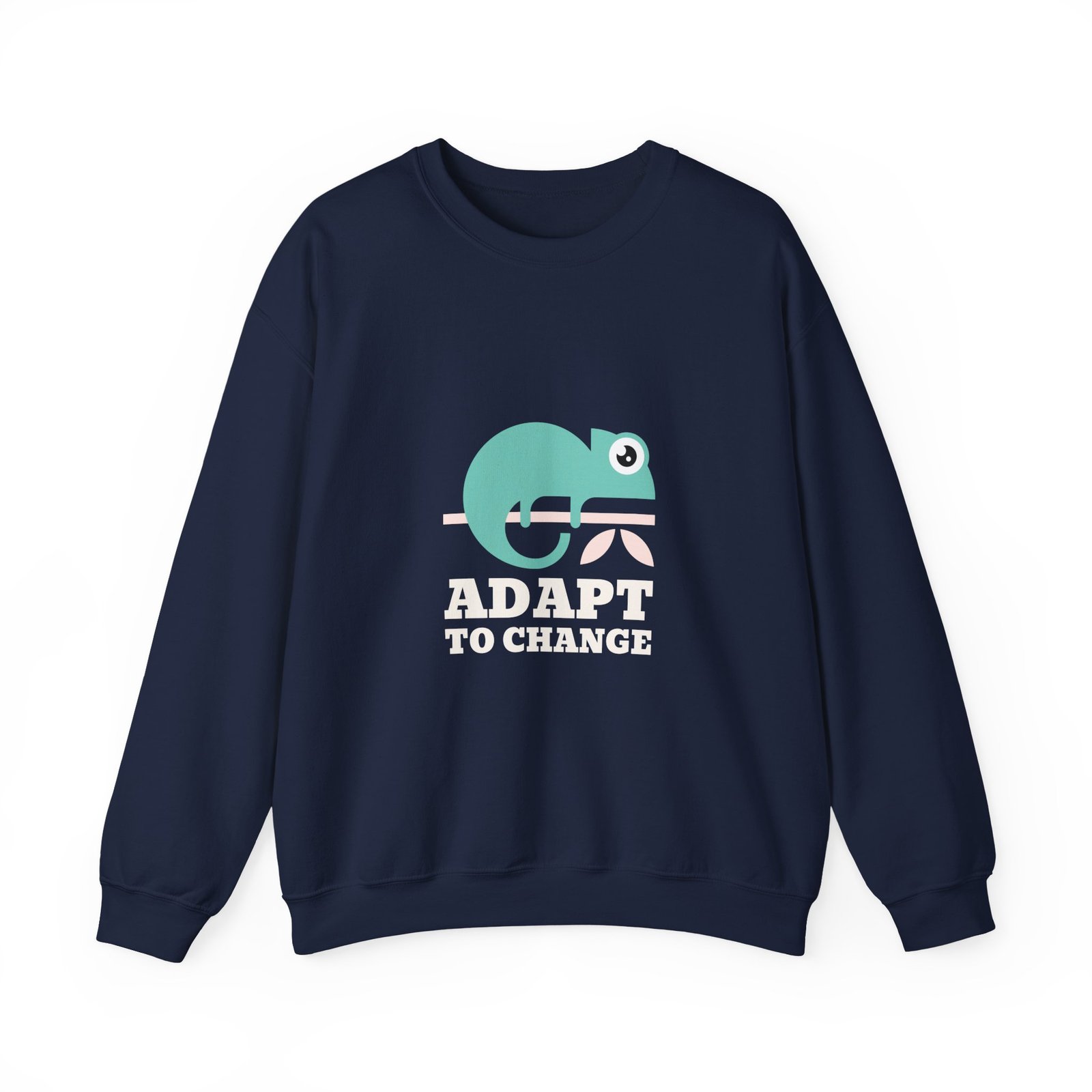 Adapt To Change Minimalist Chameleon Illustration - Sweatshirt - Image 9