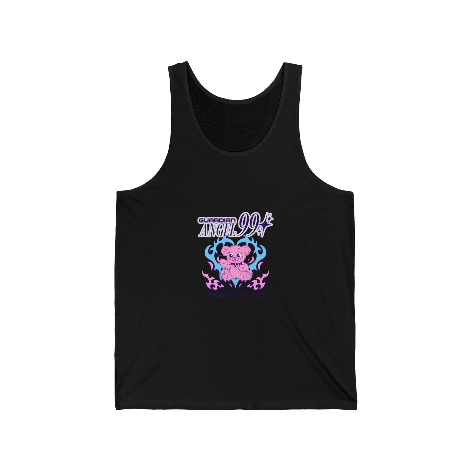 Cute Guardian Angel Bear with Wings and Halo Design - Tank Top