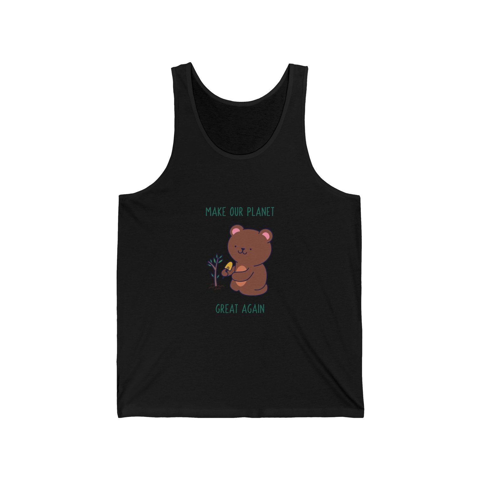 Make Our Planet Great Again Caring Bear Environmental Design - Tank Top