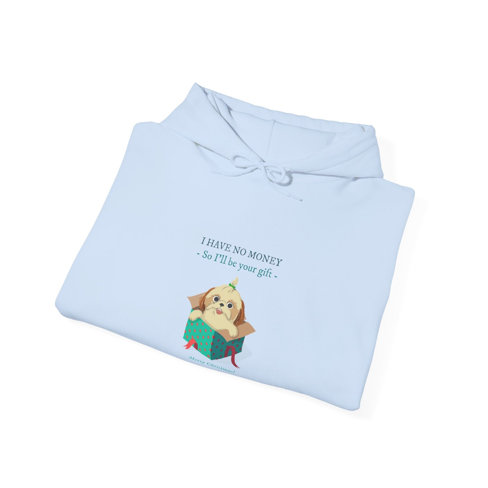 Funny No Money Gift Dog Cartoon Illustration - Hoodie - Image 12