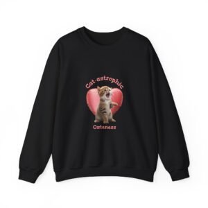 Adorable Kitten with Playful Cat Expression and Charming Appeal - Sweatshirt