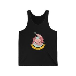 Cheerful Happy Axolotl Cartoon Illustration - Tank Top