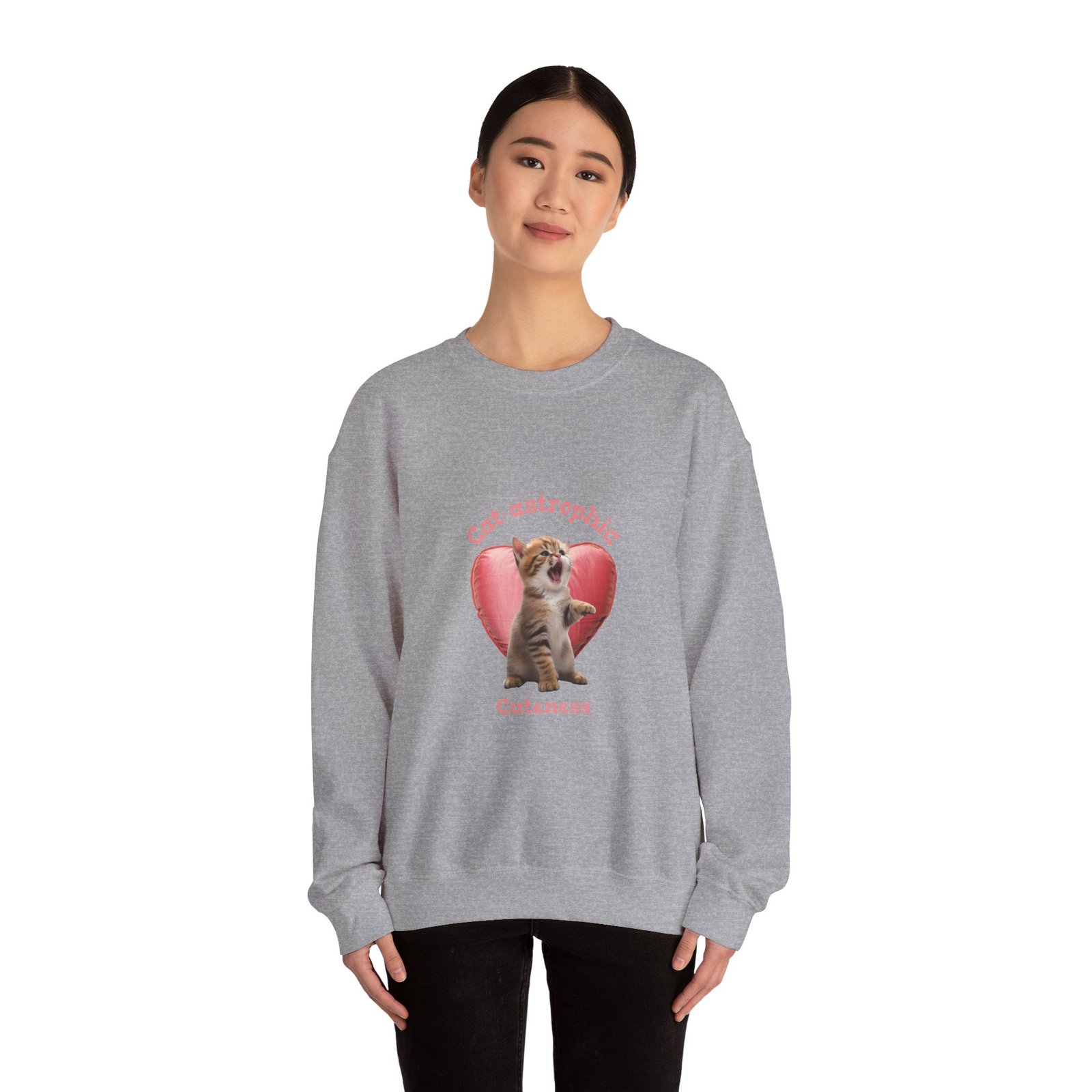 Cutest-astrophic Adorable Kitten with Playful Expression - Sweatshirt - Image 12