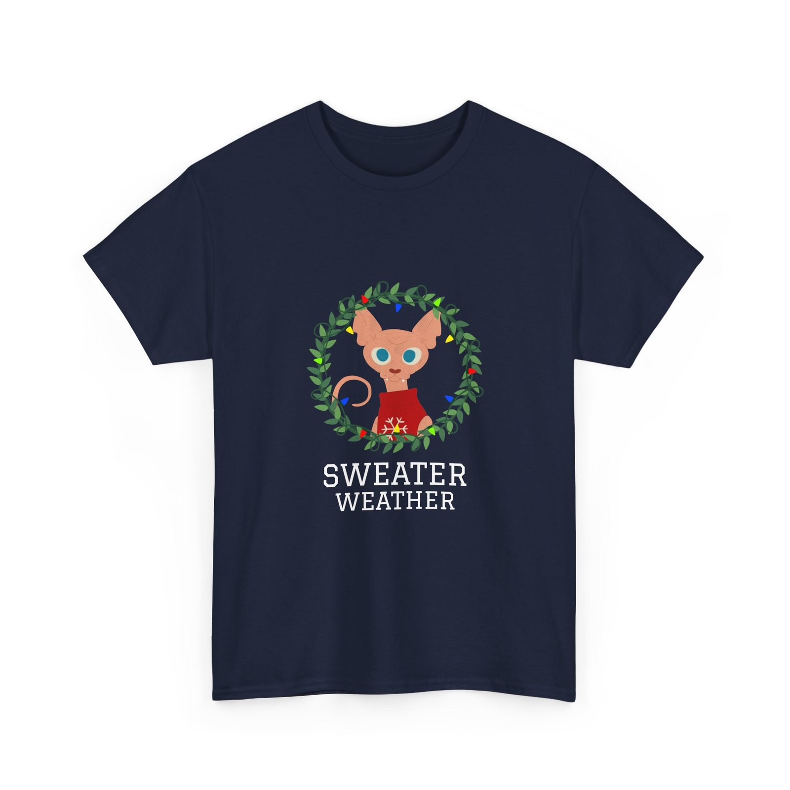 Cozy Autumn Sweater Weather Typography Design - T-shirt - Image 11