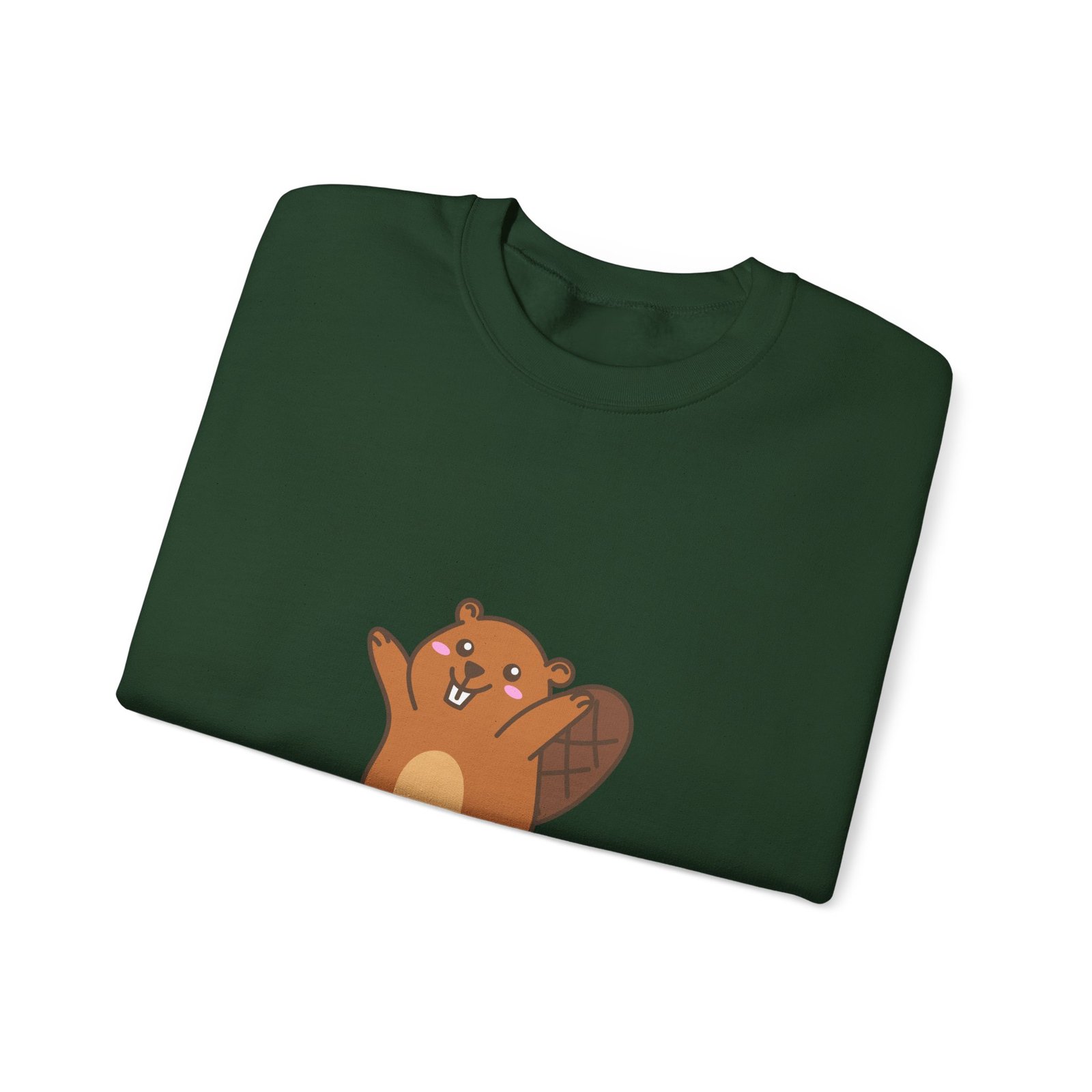 Beaver Lover Forever Happy Cute Wildlife Animal Graphic - Sweatshirt - Image 7