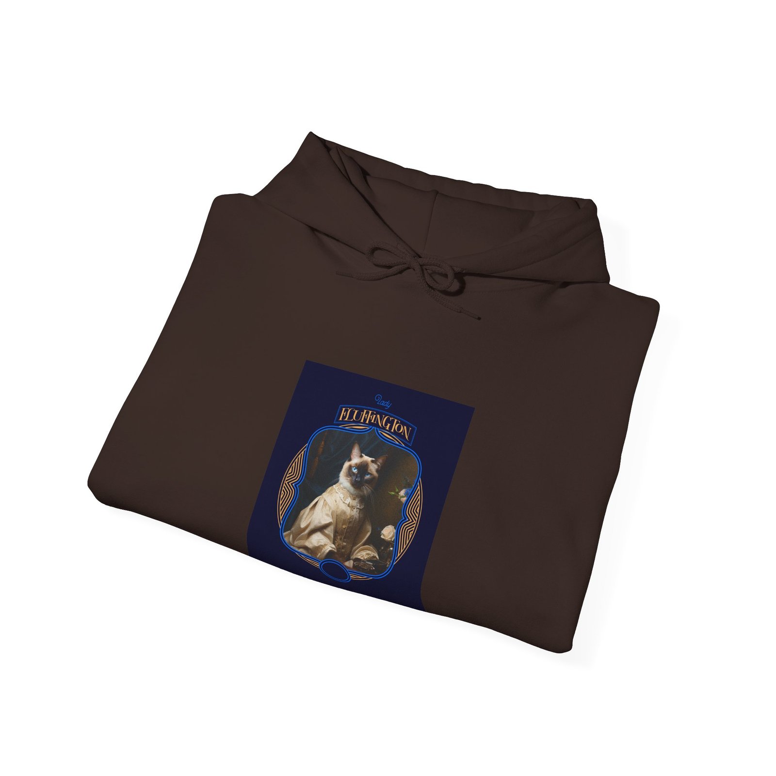 Lady Fluffington Cat Whimsical Cartoon Character - Hoodie - Image 8