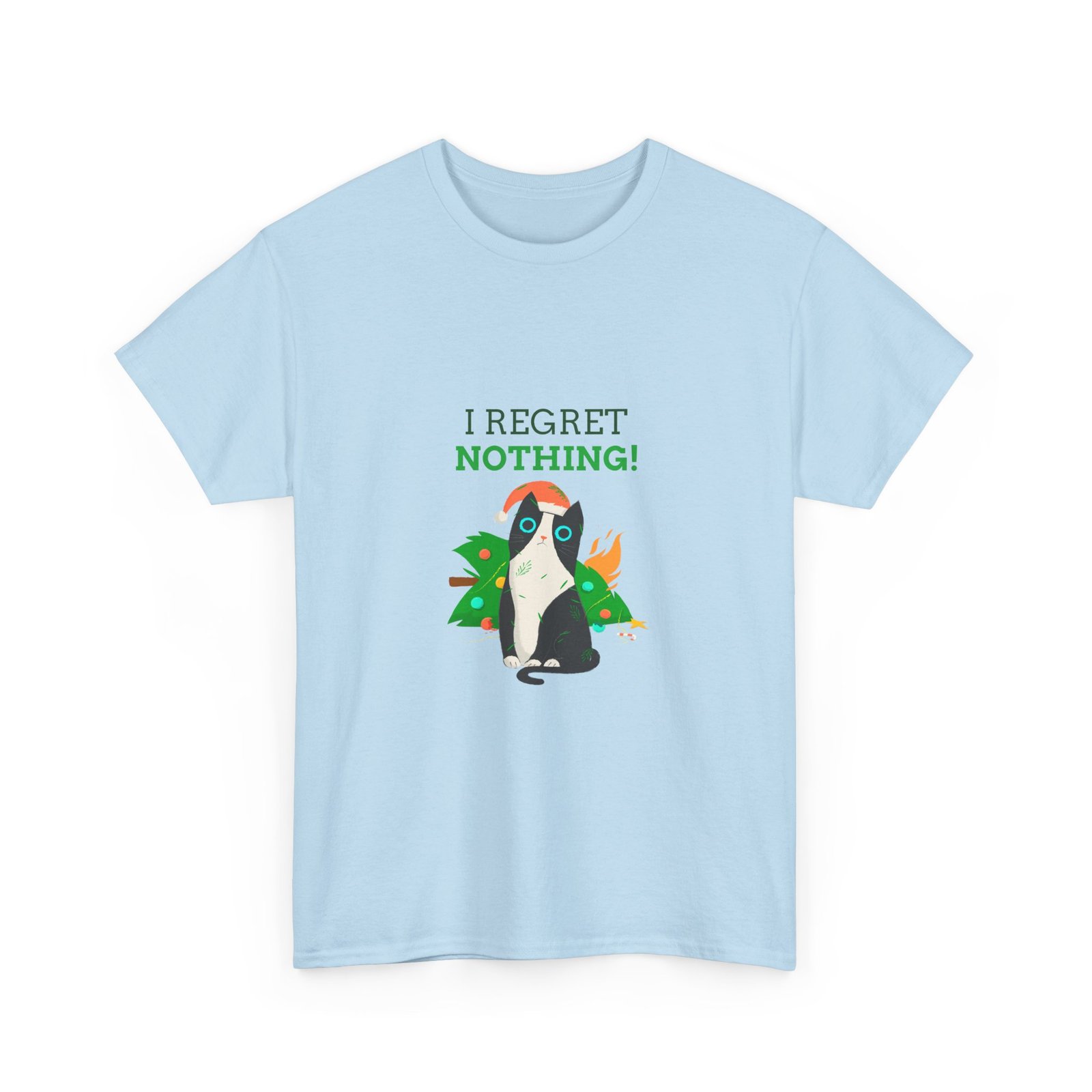 No Regrets Dog Graphic with Bold Typography and Playful Attitude - T-shirt - Image 11