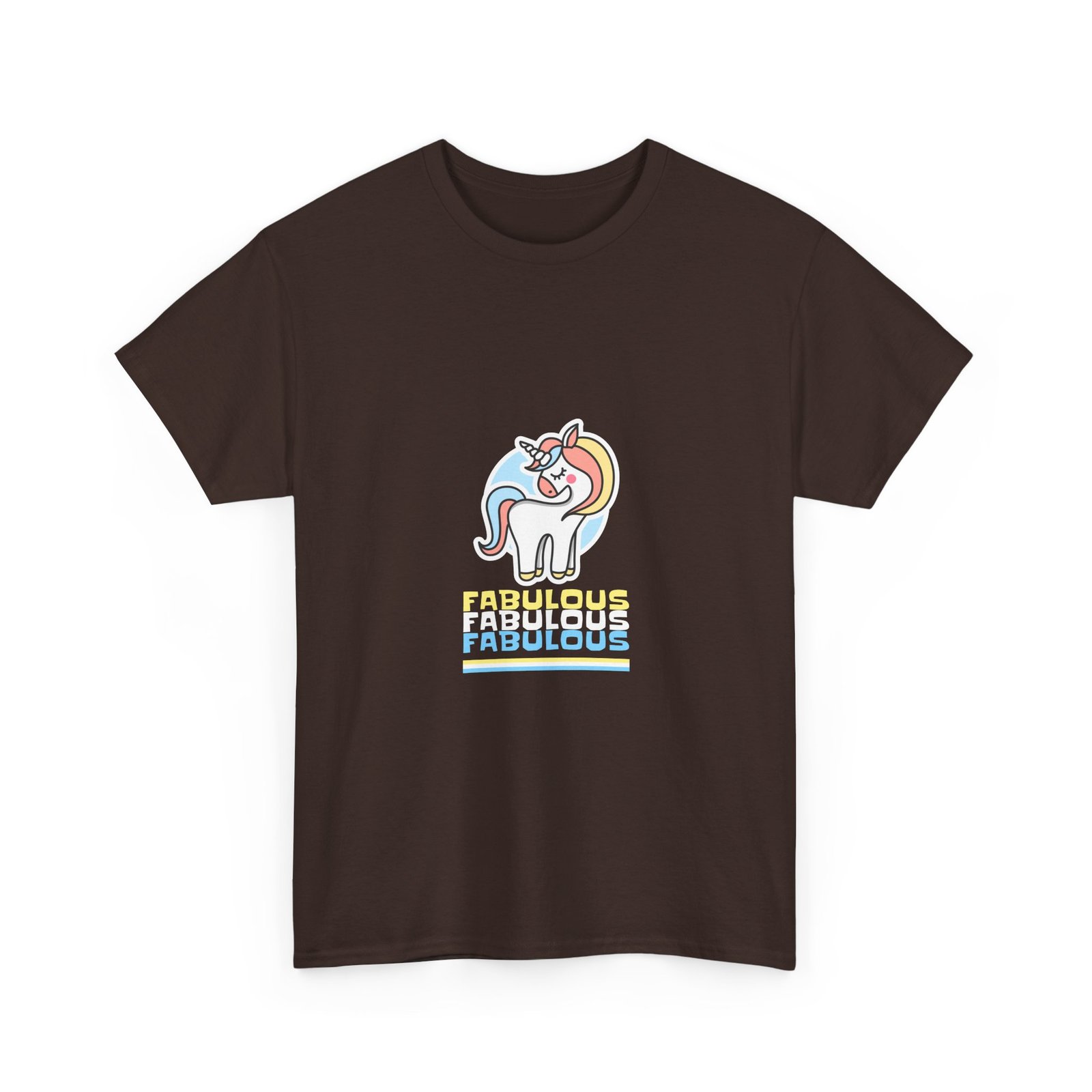 Vibrant Fabulous Unicorn with Colorful Mane and Sparkles - T-shirt - Image 3